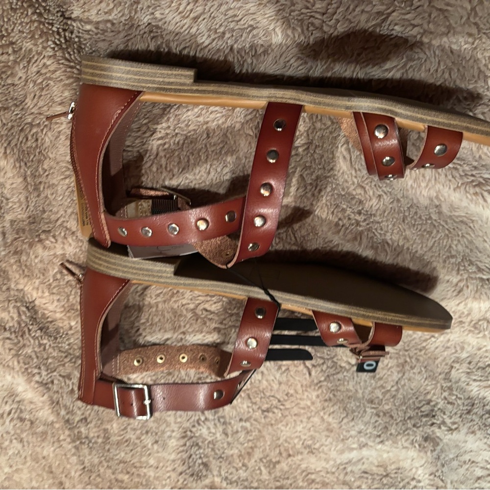 Time and Tru Brown Studded Sandals - Picture 4 of 4